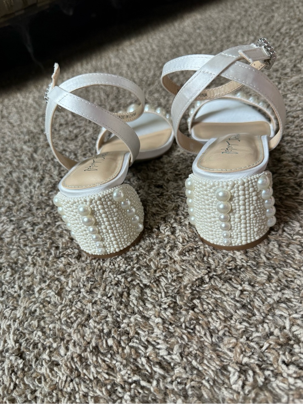 Betsey Johnson Bridal Heels - Picture 3 of 5